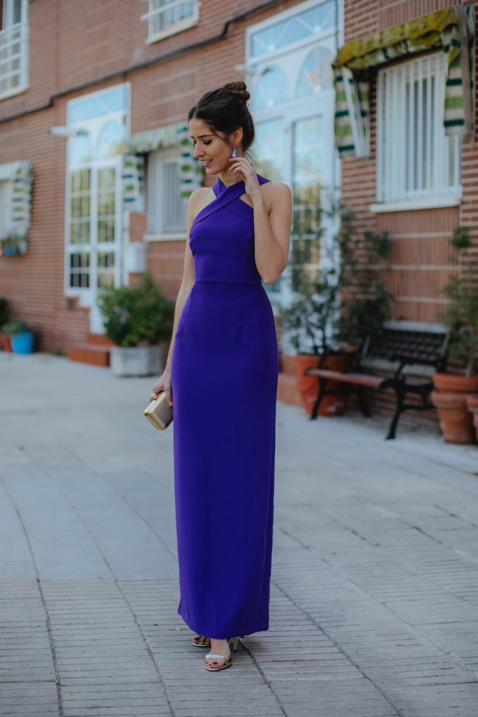 Vestido largo morado de Lady Pipa2 Invitada Perfecta by Sandra Vestido largo morado de Lady Pipa2 Invitada Perfecta by Sandra