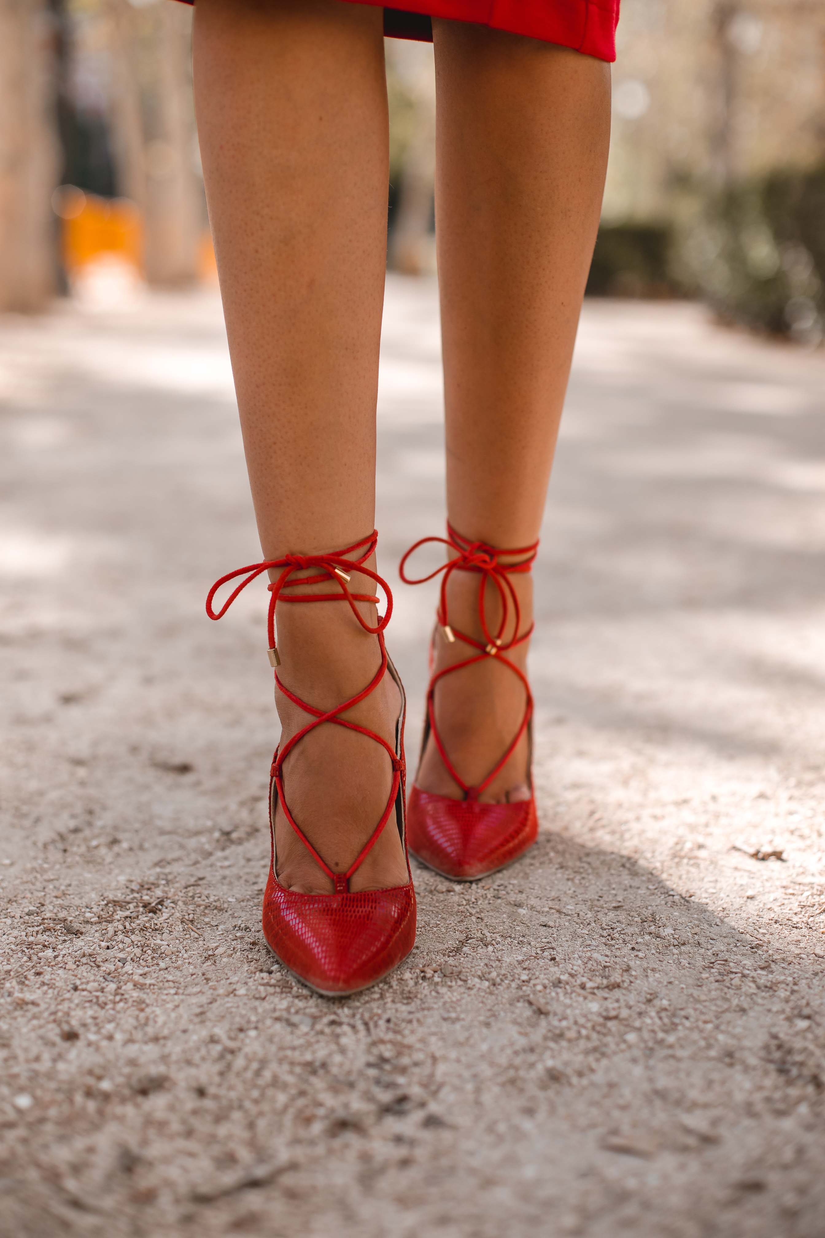 zapatos rojo invitada boda