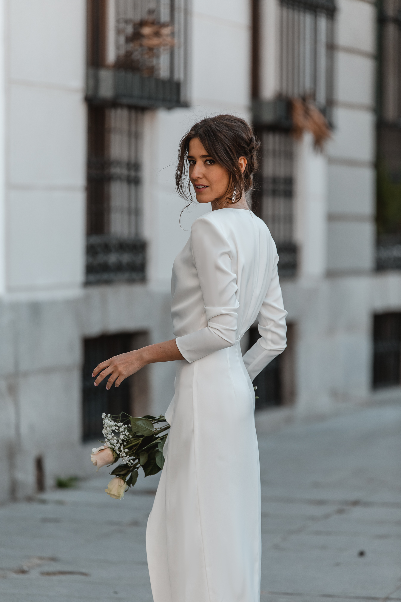 vestido blanco novia civil lowcost