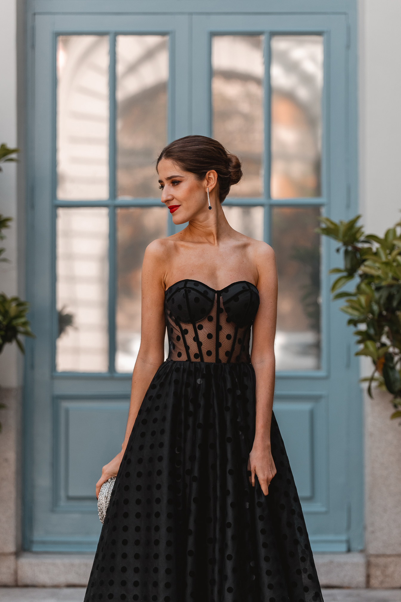 invitada perfecta vestido negro falda tul
