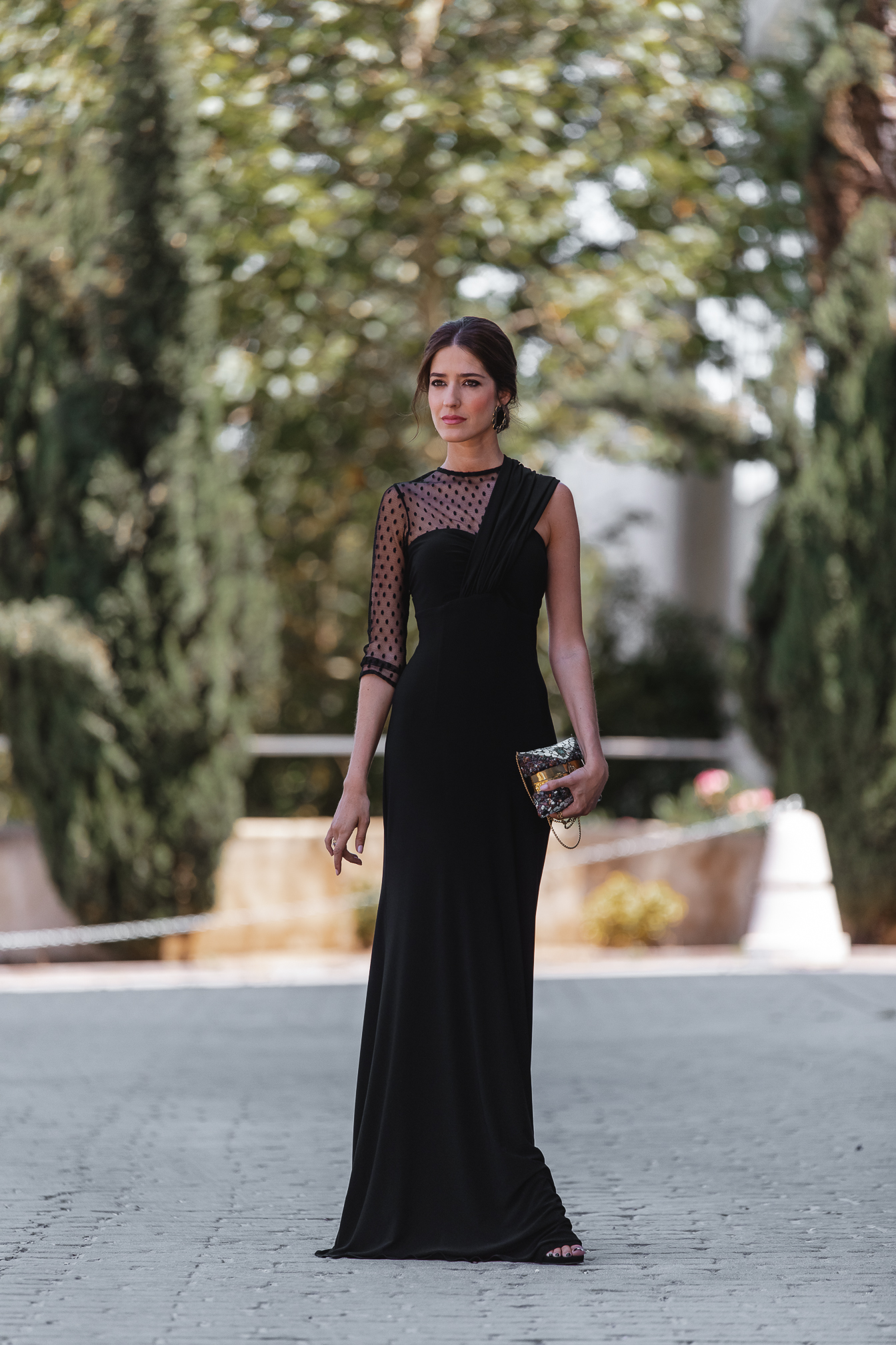 vestido negro invitada boda