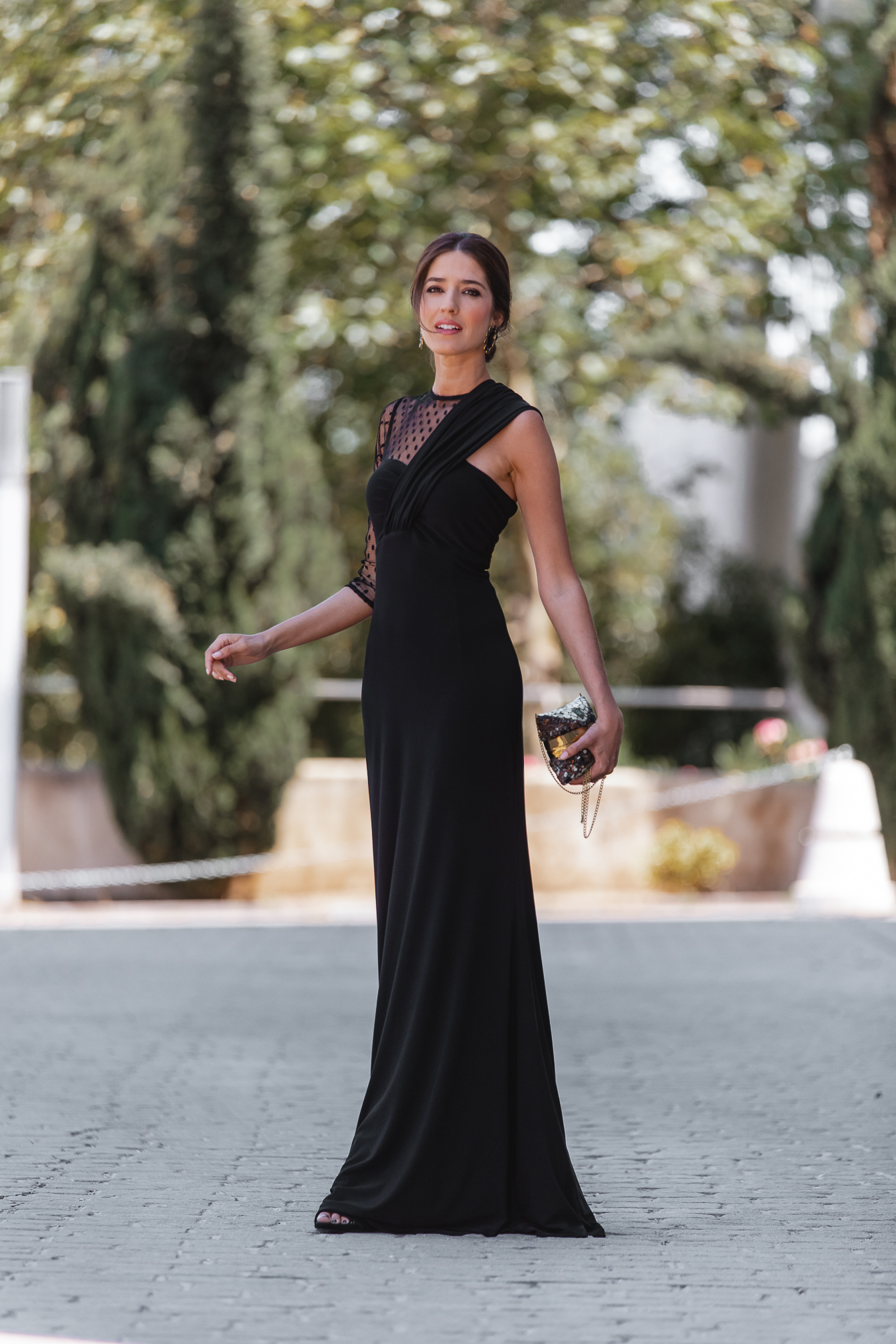 invitada perfecta vestido negro largo