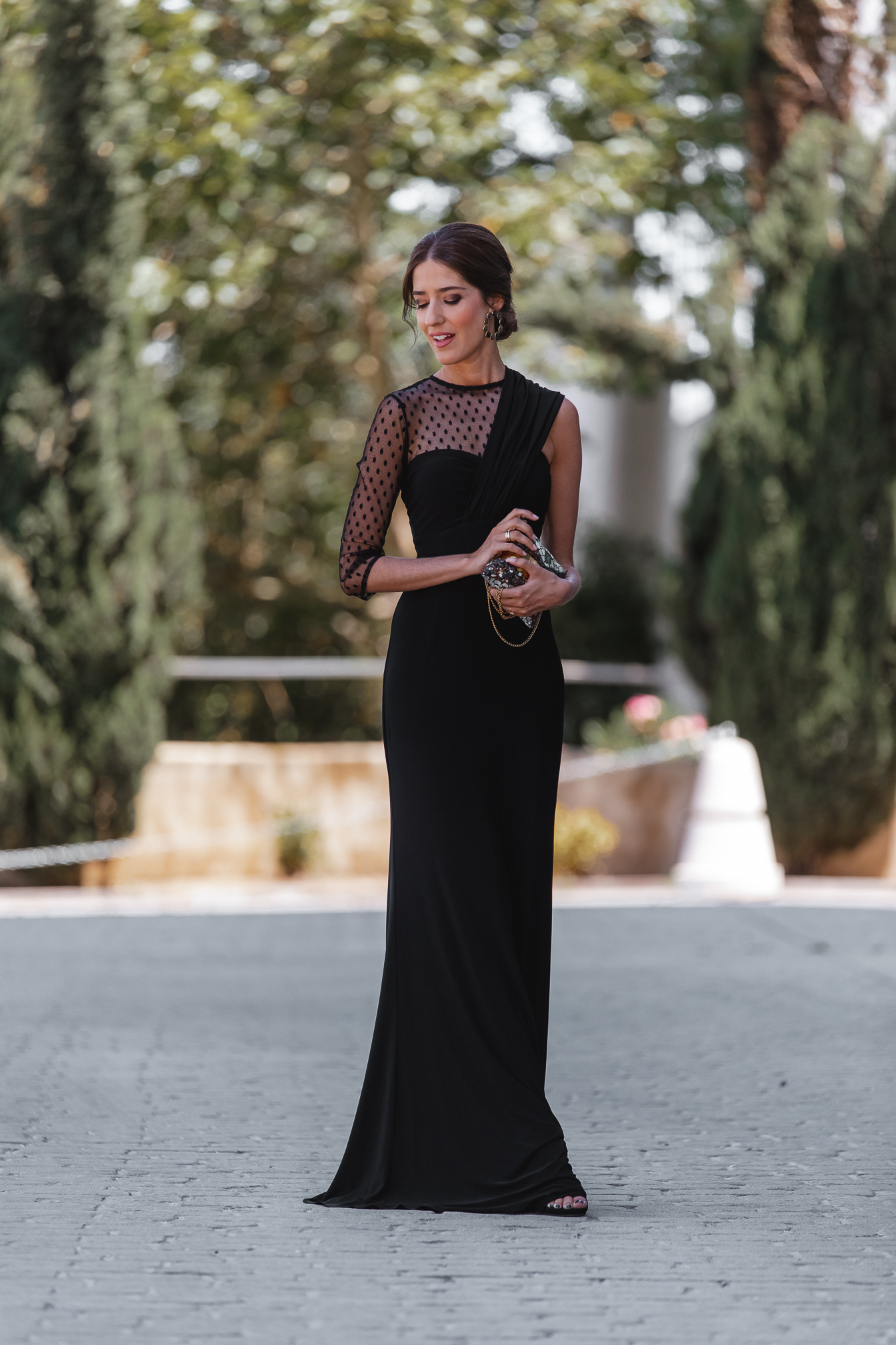 invitada perfecta vestido negro largo