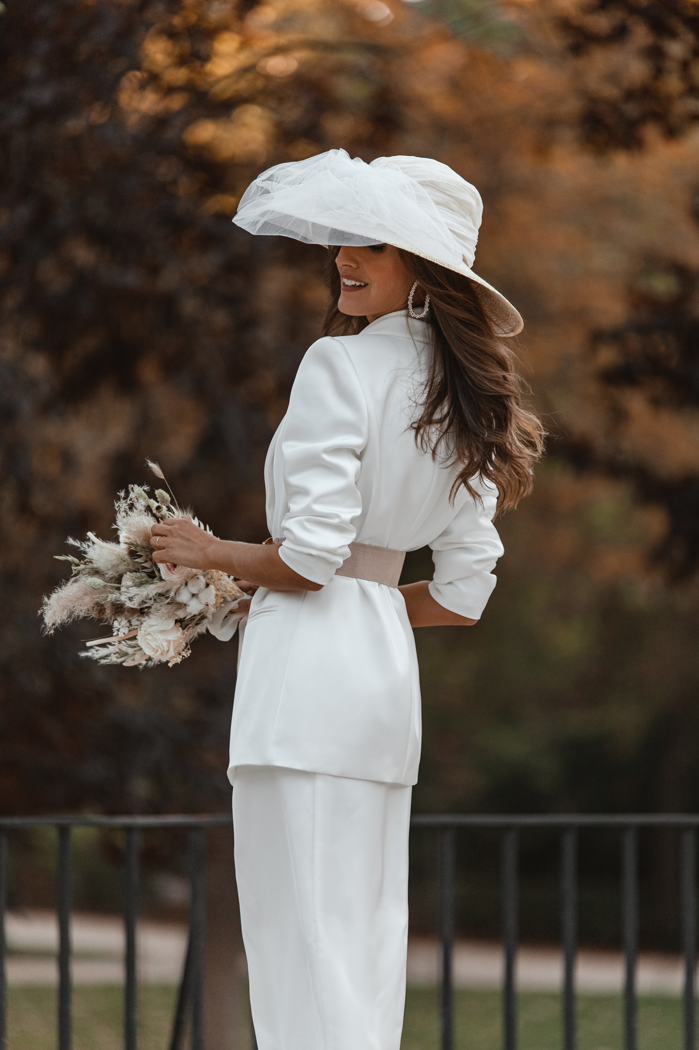 novia civil traje chaqueta pamela