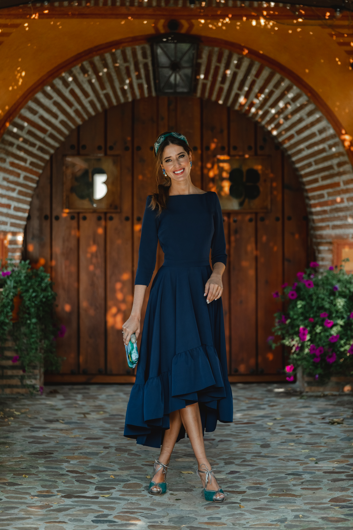 invitada perfecta otoño vestido azul