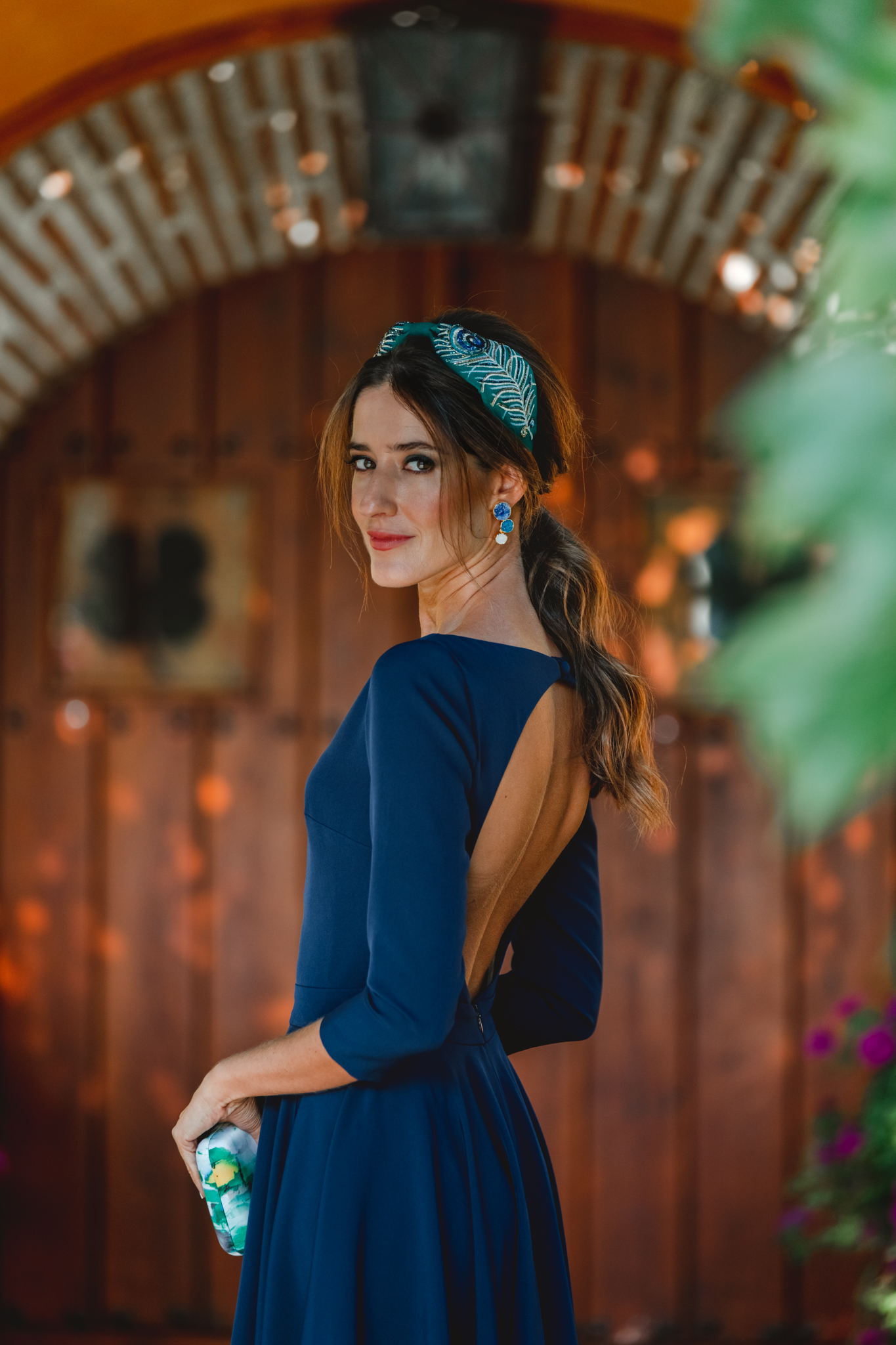 invitada perfecta otoño vestido azul