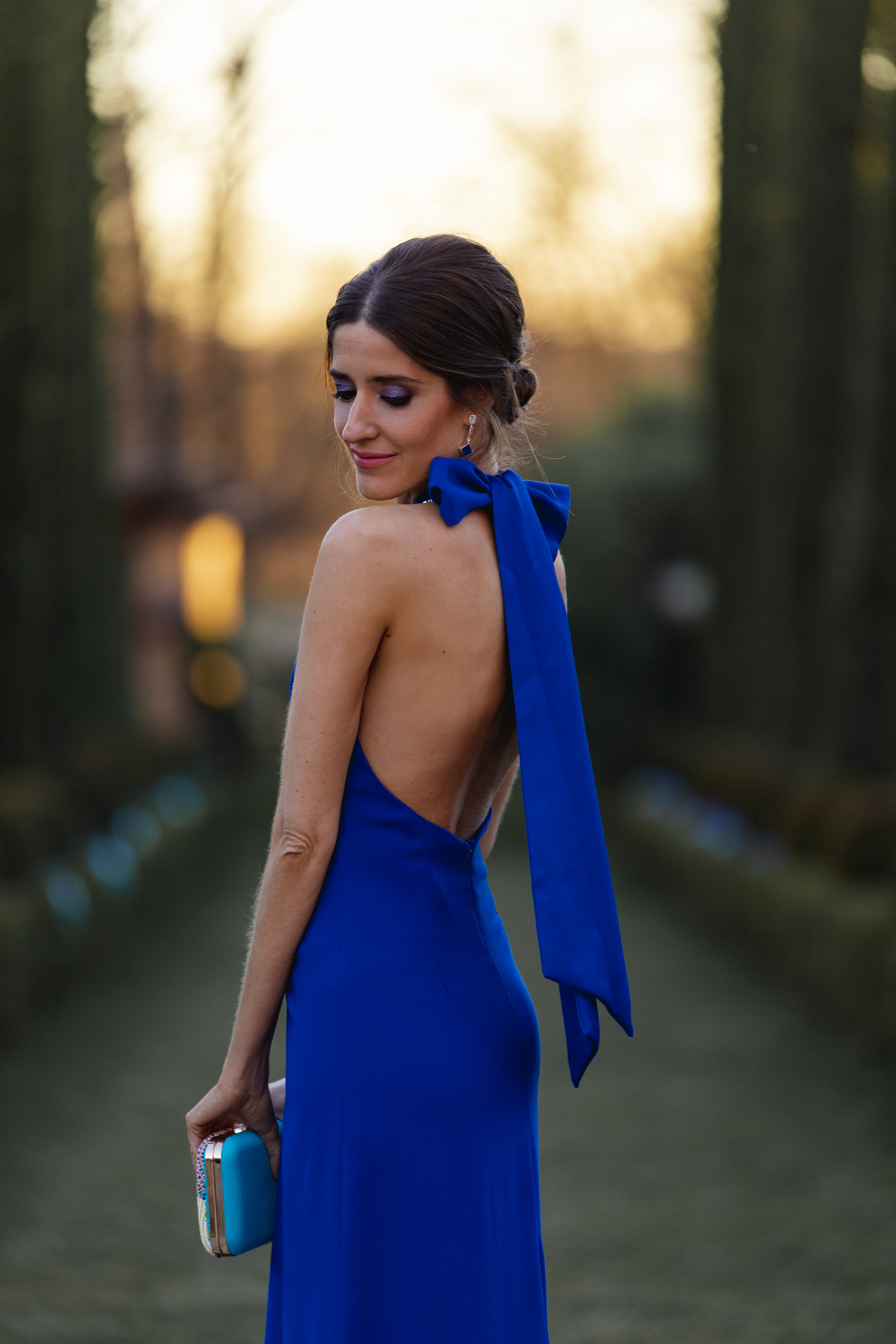 vestido azul invitada boda