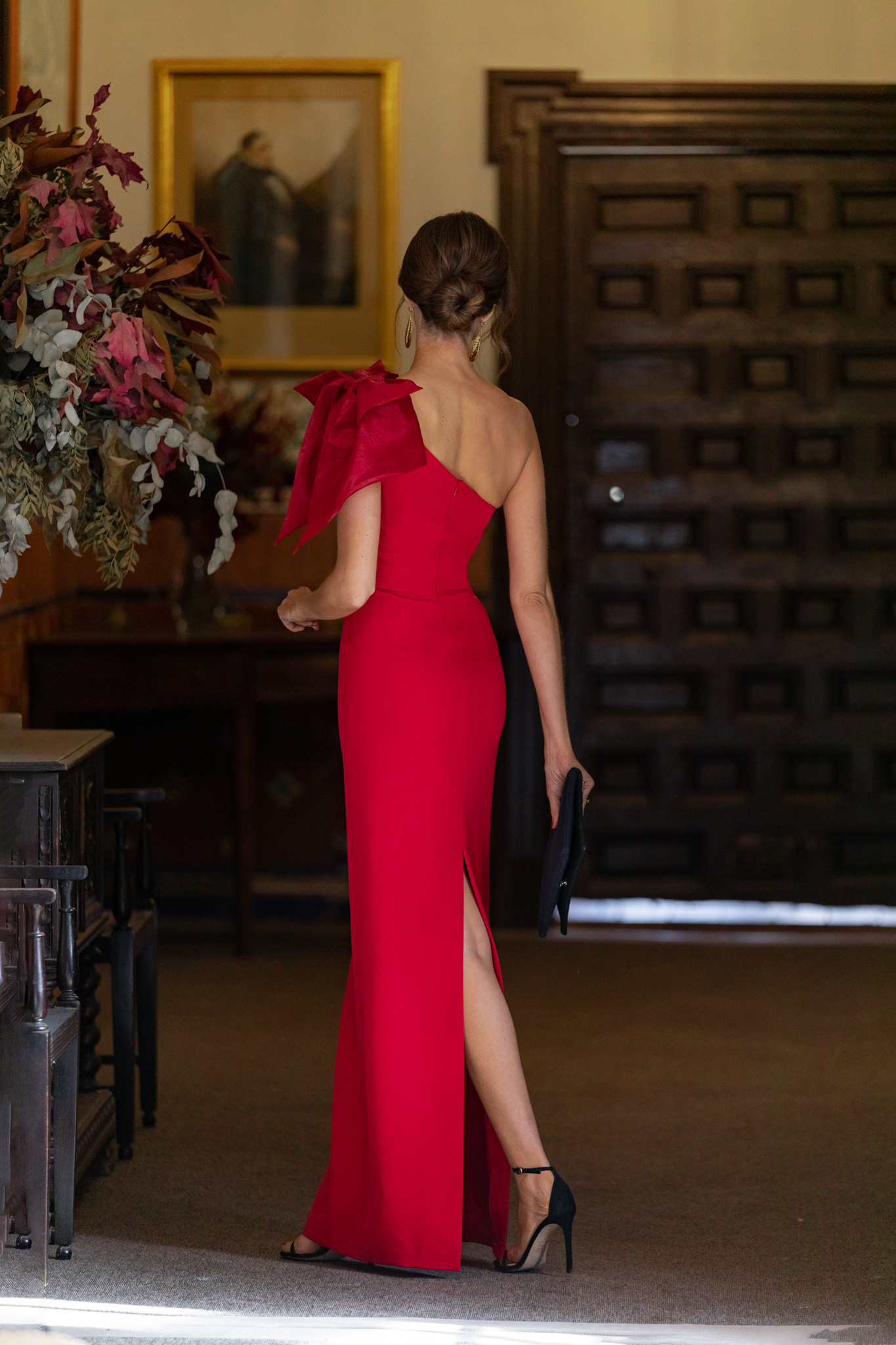 invitada perfecta vestido largo rojo lazada