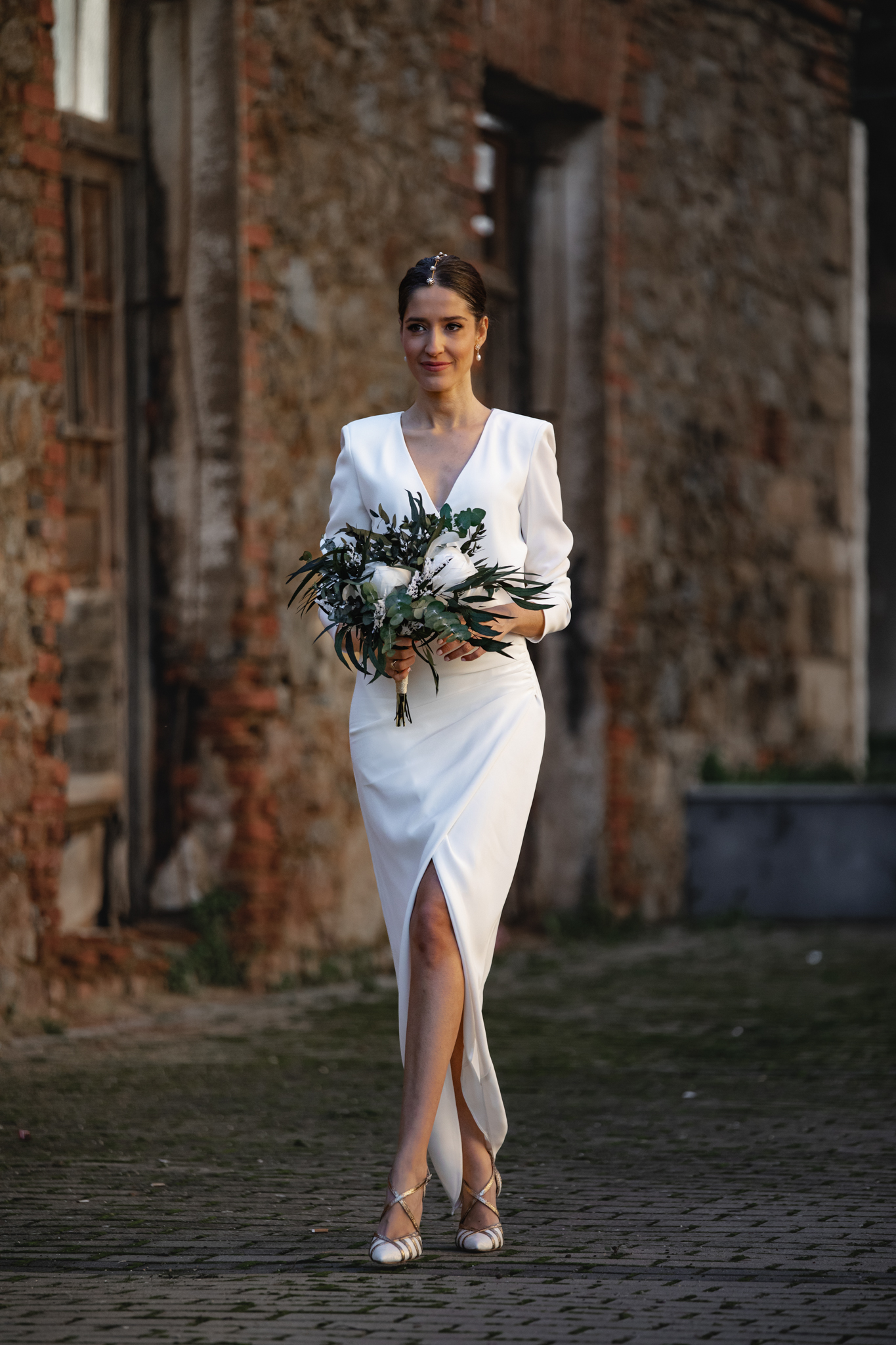 vestido blanco novia sencillo