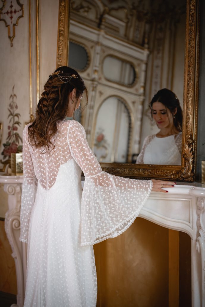 Freya Conjunto de Vestido de Dos Piezas con Encaje