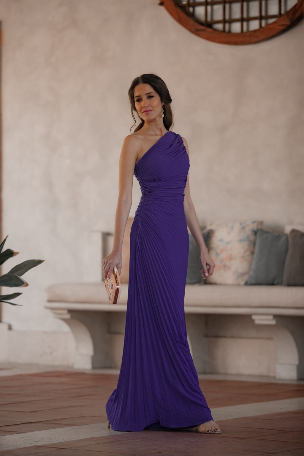 vestido troya morado