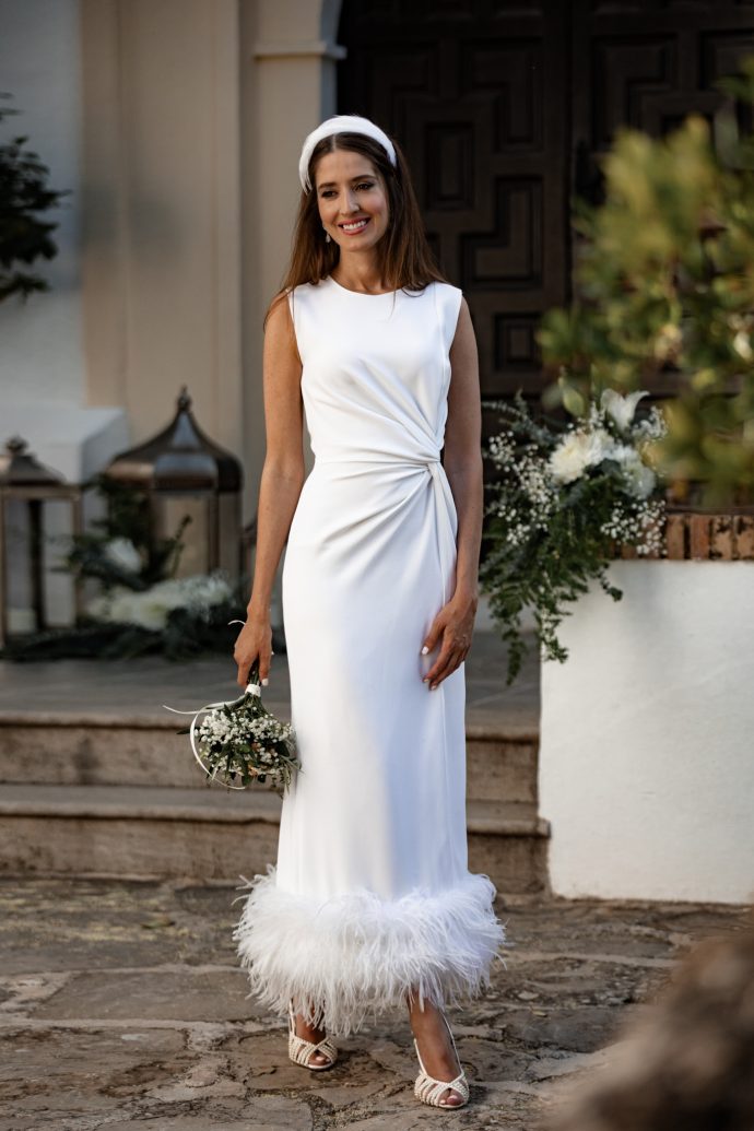 Disfraz De Fantasma Triste Para Mujer – Diadema Con Velo Y Vestido De Novia Blanco Sucio, Talla L