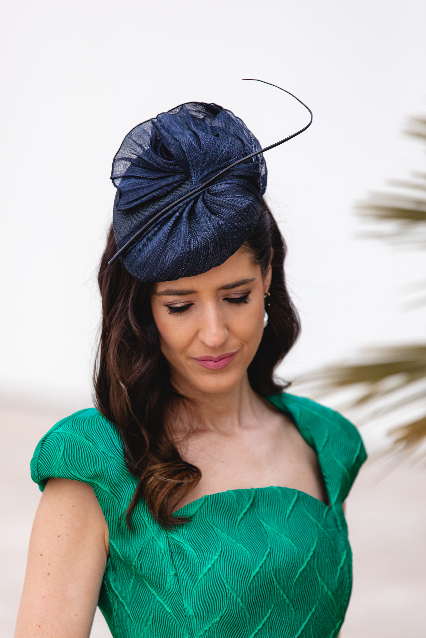 Detalle de tocado marino vintage